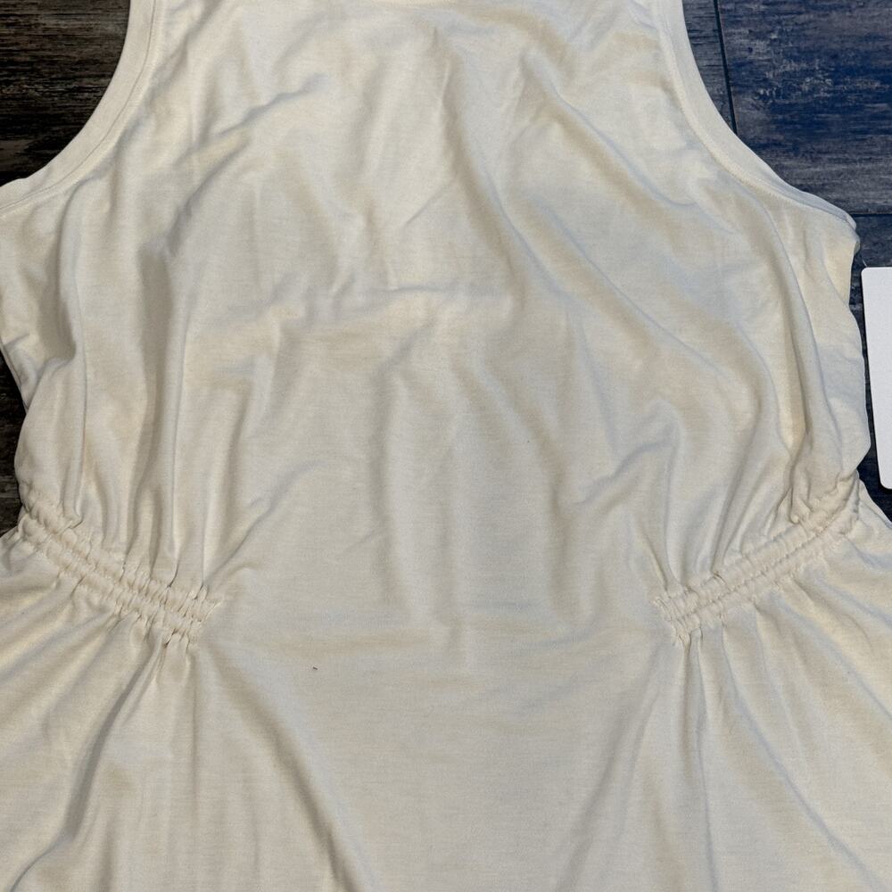 Athleta Air Out Cinch‎ Tank Camisole Womens Medium White Sleeveless Athletic NWT - Picture 4 of 14